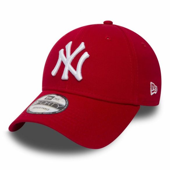 New Era KAPA 9FORTY LEAGUE BASIC NY scarlet/white Férfi sapka - SM-10531938