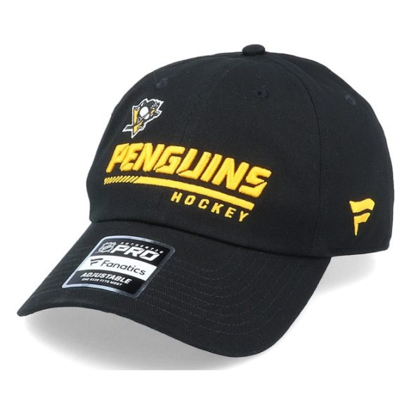 Fanatics Pittsburgh Penguins Authentic Pro Locker Room Unstructured Adjustable Cap Black-OS Férfi sapka - SM-19JU127A2GTHCD