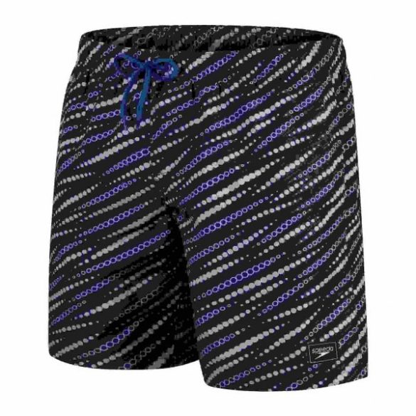 Speedo PRINT LEIS 18" WSHT BLACK/BLUE (UK) Férfi rövidnadrág - SM-8-1345314264